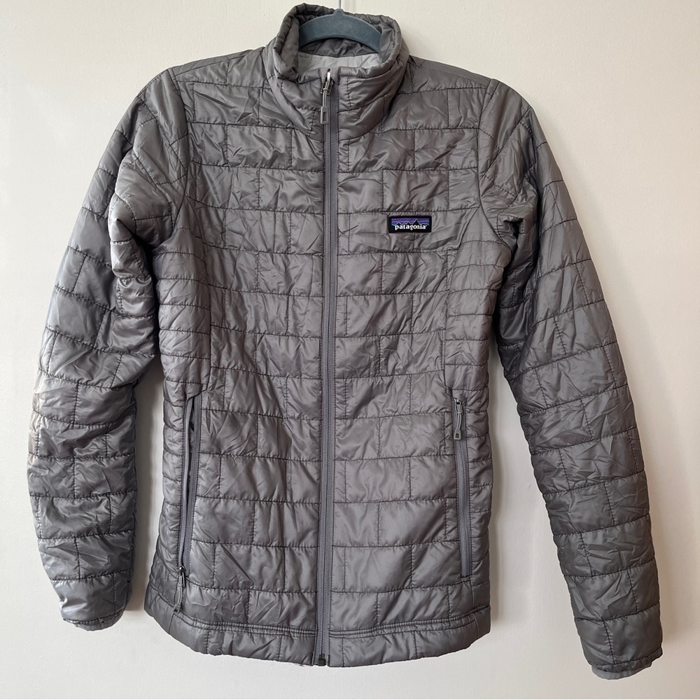 Patagonia Nano Puff Silver Quilted Jacket